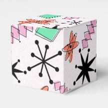Retro Atomic MCM Pink Orange Green Black