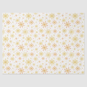 Retro Atomic Mid-Century Mod Red & Gold Starburst  Tissue Paper