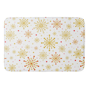 Retro Atomic Mid-Century Modern Pattern Bath Mat