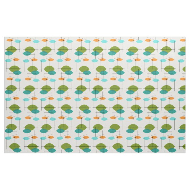 Retro Atomic Mobile Pattern Fabric (Yard)