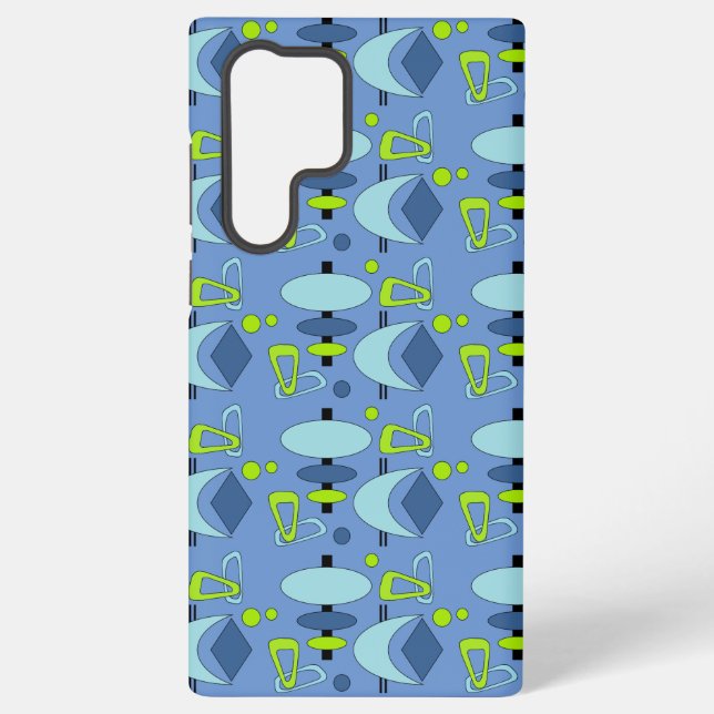 Retro Atomic Shapes Samsung Galaxy Case (Back)