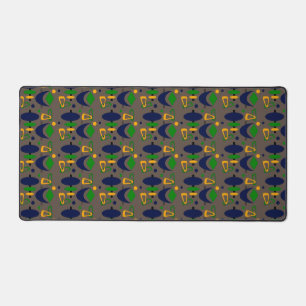 Retro Atomic Shapes Samsung Galaxy Case Desk Mat