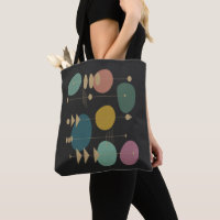 Retro Atomic Space Age Mid Century Modern Black
