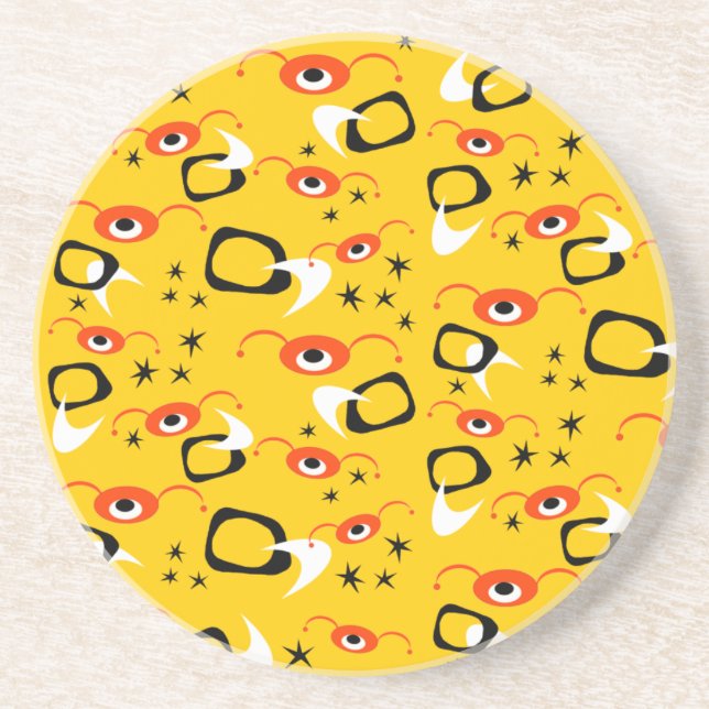 Retro Atomic Spiders Coaster (Front)