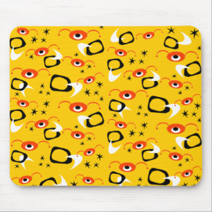 Retro Atomic Spiders Mouse Mat