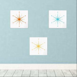 Retro Atomic Starburst Choose Your Own Colours