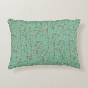 Retro Atomic Starburst Lines Pattern Decorative Cushion