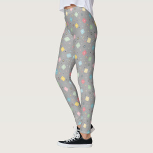 Retro Atomic Starbursts Leggings