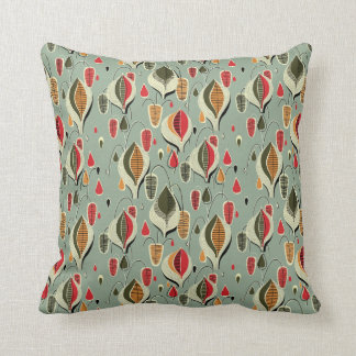 Retro Atomic Tear Drops Pillow