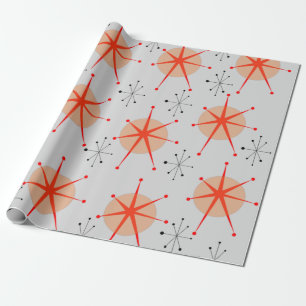 Retro Atomic Wrapping Paper