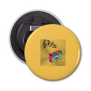 Retro audio boombox. bottle opener