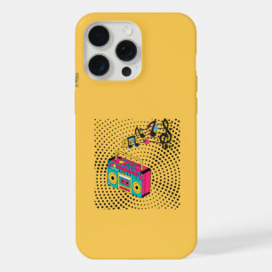 Retro audio boombox. iPhone 15 pro max case