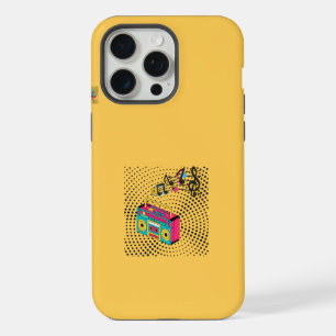 Retro audio boombox. iPhone 15 pro max case
