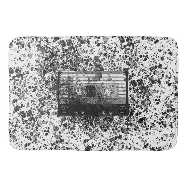 Retro Audio Cassette Bath Mat (Front)