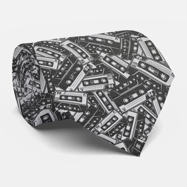 Retro Audio - Cassette Chaos Tie (Rolled)