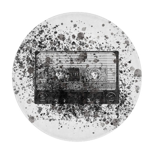 Retro Audio Cassette Cutting Board (Front)