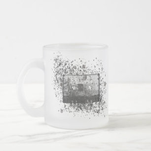Retro Audio Cassette Frosted Glass Coffee Mug