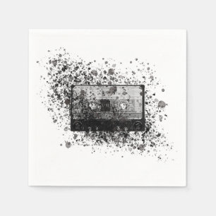 Retro Audio Cassette Napkin