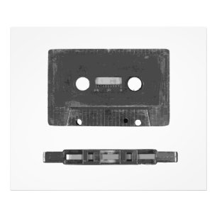Retro audio cassette  photo print
