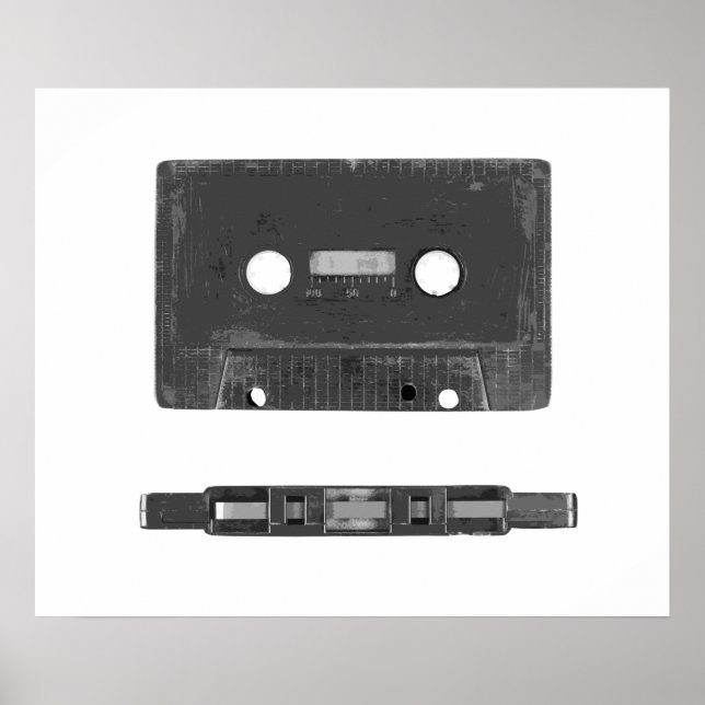 Retro audio cassette  poster (Front)