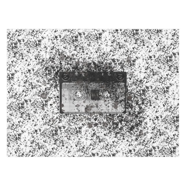 Retro Audio Cassette Tablecloth (Front (Horizontal))