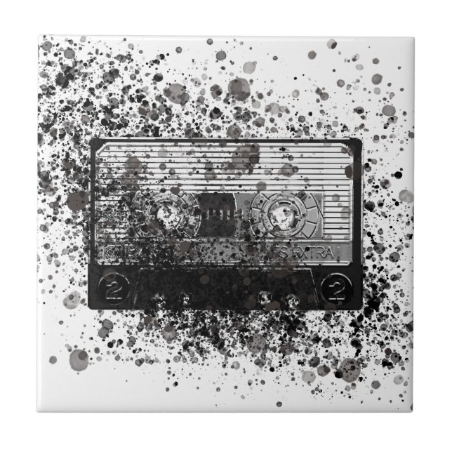 Retro Audio Cassette Tile (Front)