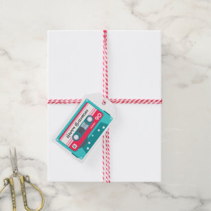 Retro Audio Tape Birthday Bright Colours Gift Tags