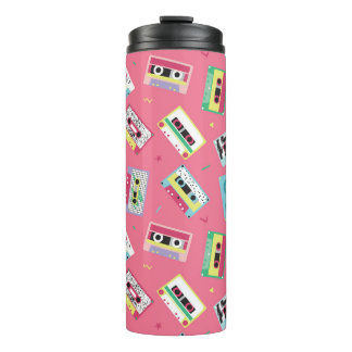 Retro Audio Tapes: 80s Style. Thermal Tumbler