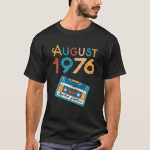 Retro August 1976 Limited Edition 45Th Birthday 45 T-Shirt