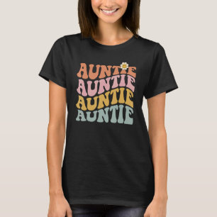 Retro Auntie Cute Auntie for New Aunt T-Shirt