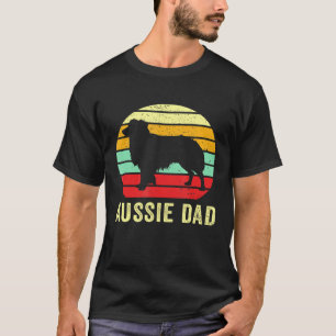 Retro Aussie Dad Australian Shepherd Dog Pet Owner T-Shirt