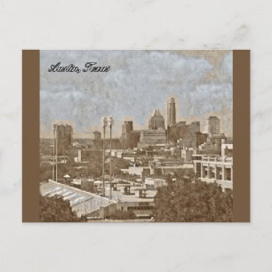 Retro Austin Texas Postcard