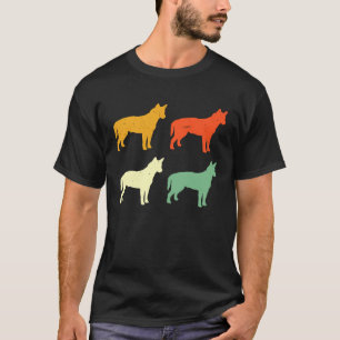 Retro Australian Cattle Dog Red Blue Heeler Cute T-Shirt