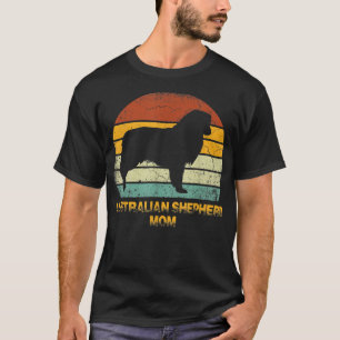 Retro Australian Shepherd Mom Gift Doie Dog Owner  T-Shirt