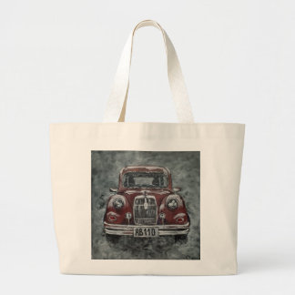 retro, auto, car,  large tote bag