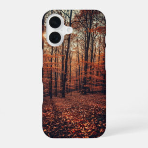 Retro Autumn Forest iPhone 16 Case