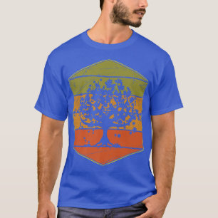 Retro Autumn Leaves Fall Lover Nature Forest Tree T-Shirt