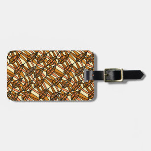 Retro Autumn Luggage Tag