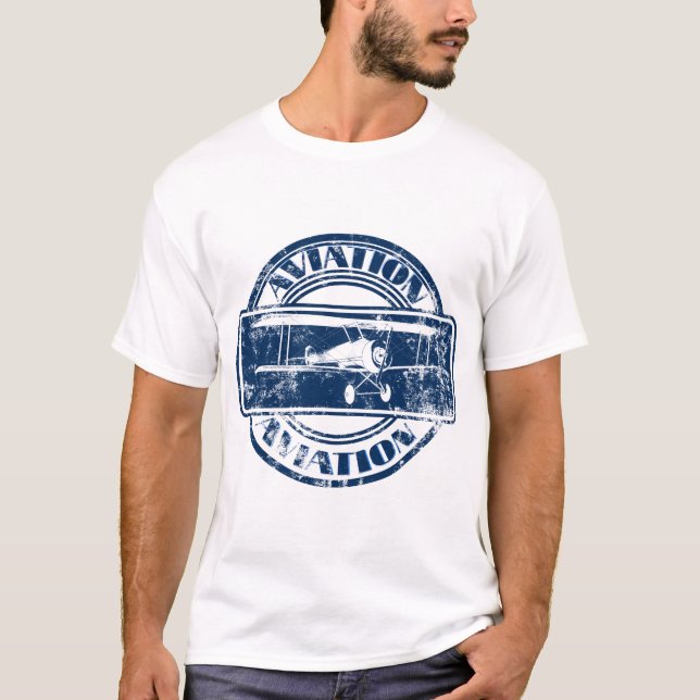Retro Aviation Art T-Shirt (Front)