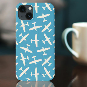 Retro Aviation Vintage Aeroplane Pattern iPhone 13 Case