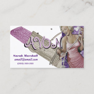 Retro Avon Representative  Business Card