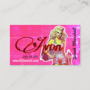 Retro Avon Representative  Business Card