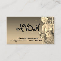 Retro Avon Representative Business Card