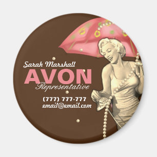 Retro Avon Representative  Magnet