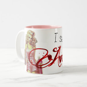 Retro Avon Representative   Two-Tone Coffee Mug