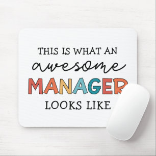 Retro Awesome Manager Funny Mouse Mat