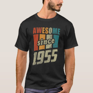 Retro Awesome Since 1955 For 70th Birthday T-Shirt