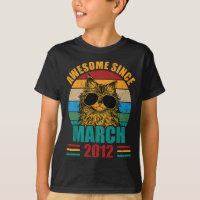 Retro Awesome Since March 2012 10th Birthday 10 Ye
