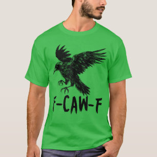 Retro awF Black Bird Crow Funny Crow Bird Cawing G T-Shirt