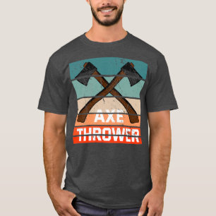 Retro axe throwing vintage axe gift T-Shirt